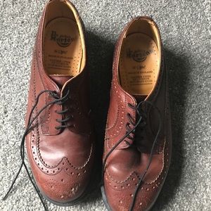 Brown Dr. Martens shoes
